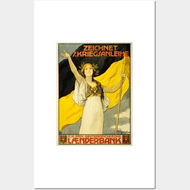 BUY WAR BONDS! Austrian Hungary World War 1 Vintage Propaganda Wall Art Wall Art by vintageposters